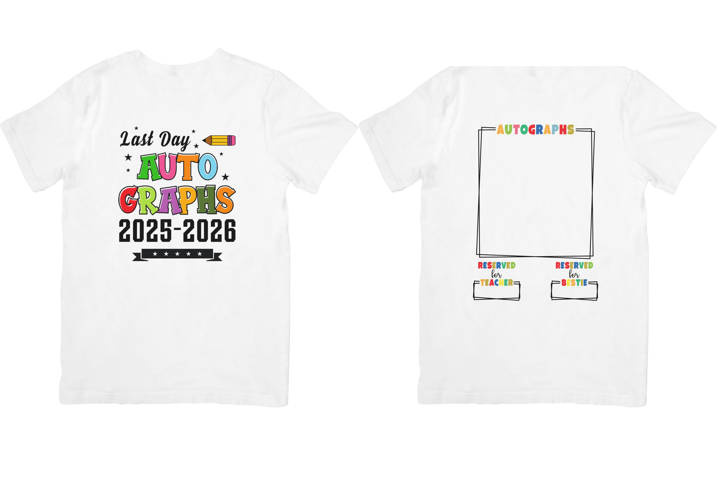 Last Day Autographs Double Sided Shirt